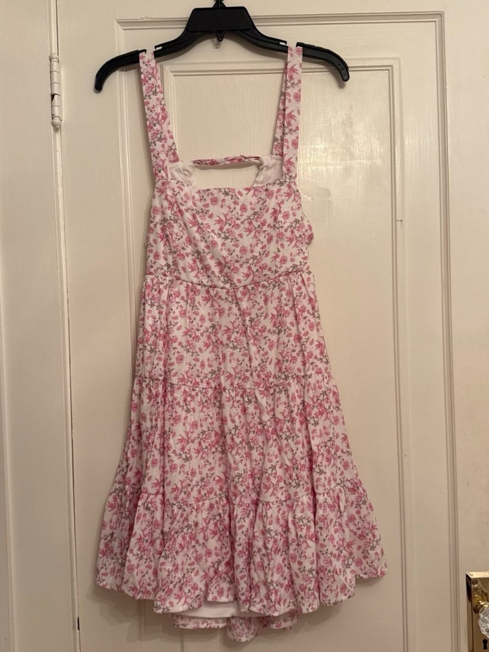 Trixxi White and Pink Floral Sundress